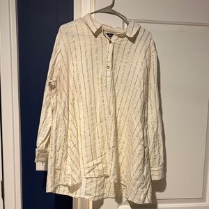 Liza Byrd Striped Tunic Top Size XXL